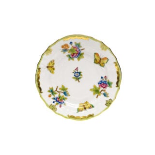 Herend Queen Victoria Green Bread and Butter Plate
