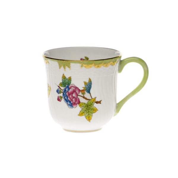 Herend Queen Victoria Green Mug Herend Queen Victoria Green Mug