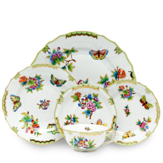 Herend Queen Victoria Green Dinnerware