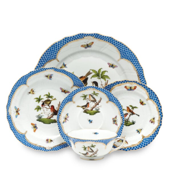 Herend Rothschild Bird Blue Dinnerware