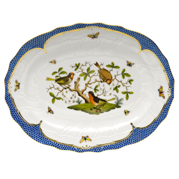 Herend Rothschild Bird Blue Platter