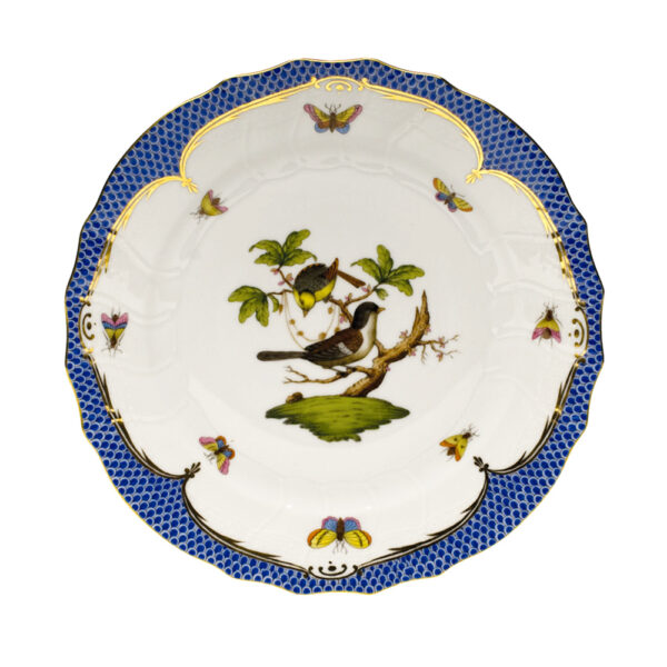 Herend Rothschild Bird Blue Dinner Plate Herend Rothschild Bird Blue Dinner Plate