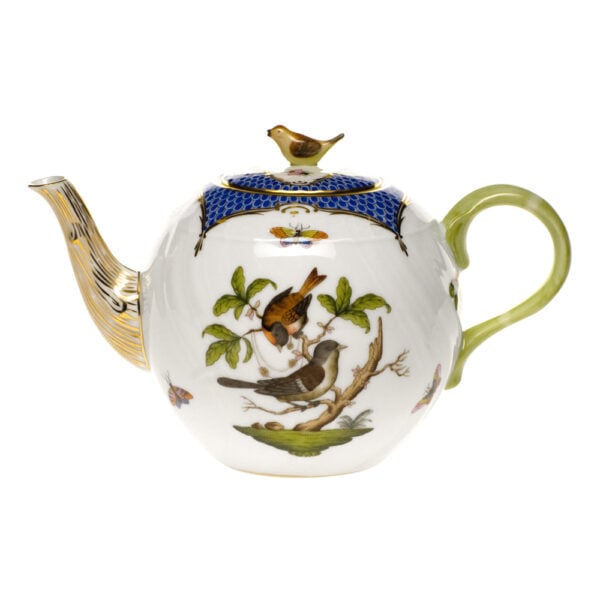Herend Rothschild Bird Blue Teapot Herend Rothschild Bird Blue Teapot