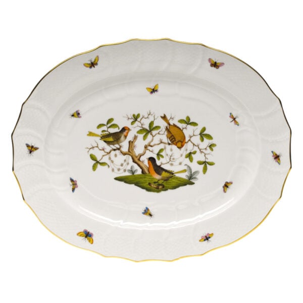 Herend Rothschild Bird Turkey Platter Herend Rothschild Bird Turkey Platter