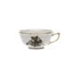 Herend Chinese Bouquet Black Tea Cup and Saucer