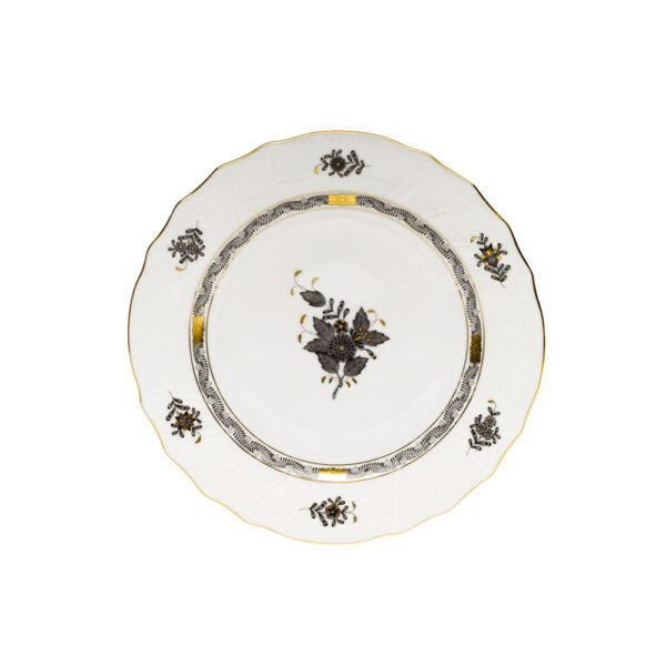 Herend Chinese Bouquet Black Salad Plate Herend Chinese Bouquet Black Salad Plate