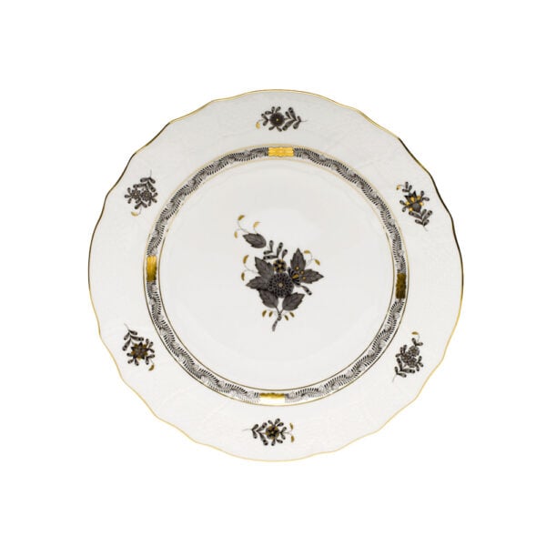 Herend Chinese Bouquet Black Dessert Plate Herend Chinese Bouquet Black Dessert Plate