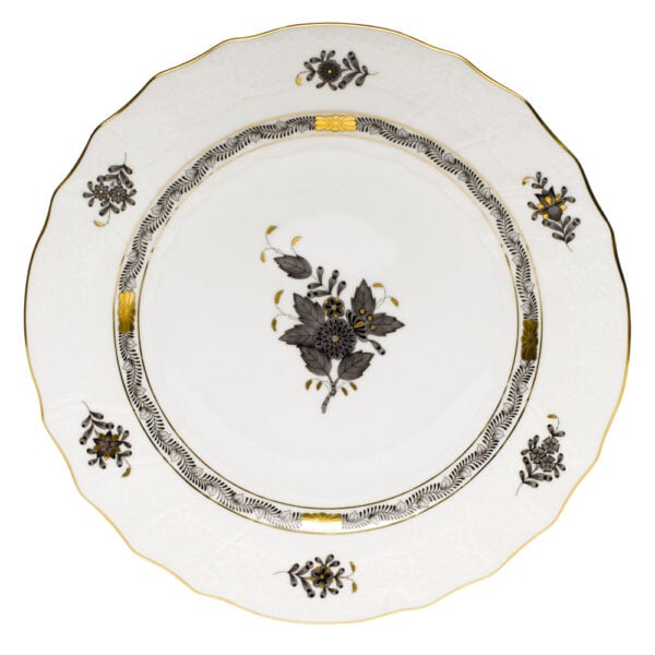 Herend Chinese Bouquet Black Service Plate Herend Chinese Bouquet Black Service Plate