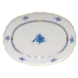 Herend Chinese Bouquet Blue Platter