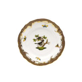 Herend Rothschild Bird Brown Bread and Butter Plate