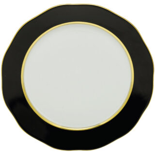 Herend Silk Ribbon Black Charger