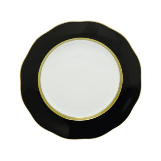 Herend Silk Ribbon Black Service Plate