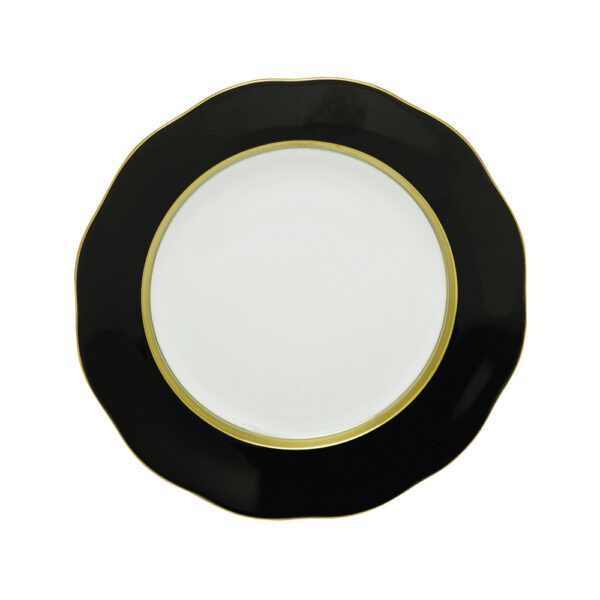 Herend Silk Ribbon Black Service Plate