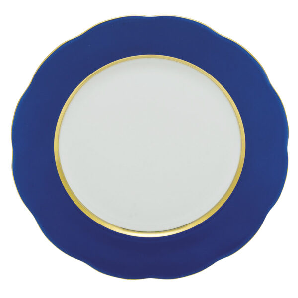 Herend Silk Ribbon Cobalt Blue Service Plate