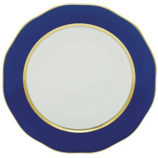 Herend Silk Ribbon Cobalt Blue Charger