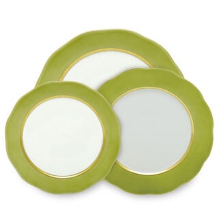Herend Silk Ribbon Olive Dinnerware