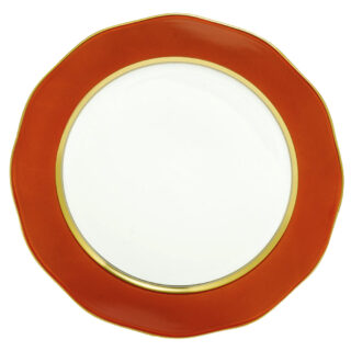 Herend Silk Ribbon Pumpkin Charger