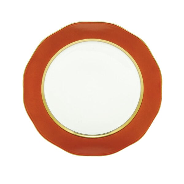 Herend Silk Ribbon Pumpkin Dessert Plate