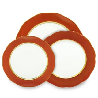 Herend Silk Ribbon Pumpkin Dinnerware