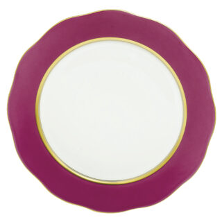 Herend Silk Ribbon Raspberry Charger