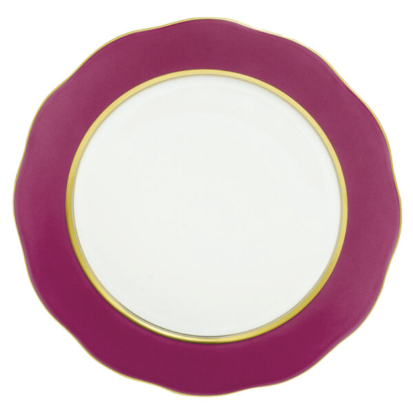 Herend Silk Ribbon Raspberry Charger