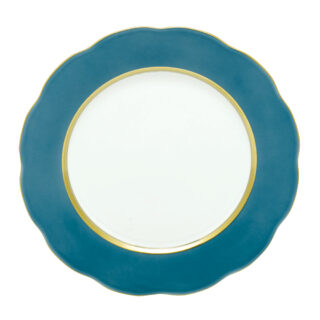 Herend Silk Ribbon Turquoise Service Plate