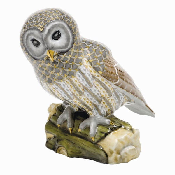 Herend Reserve Collection Gray Barred Owl Herend Reserve Collection Gray Barred Owl