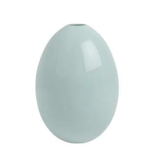 Nymphenburg Egg Vase Dark Robins Blue Glazed Large