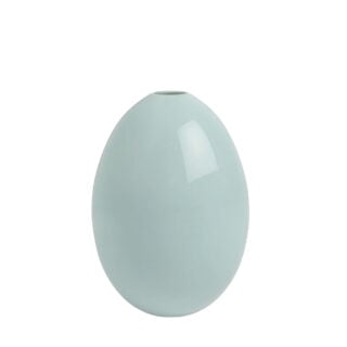 Nymphenburg Egg Vase Dark Robins Blue Glazed Medium