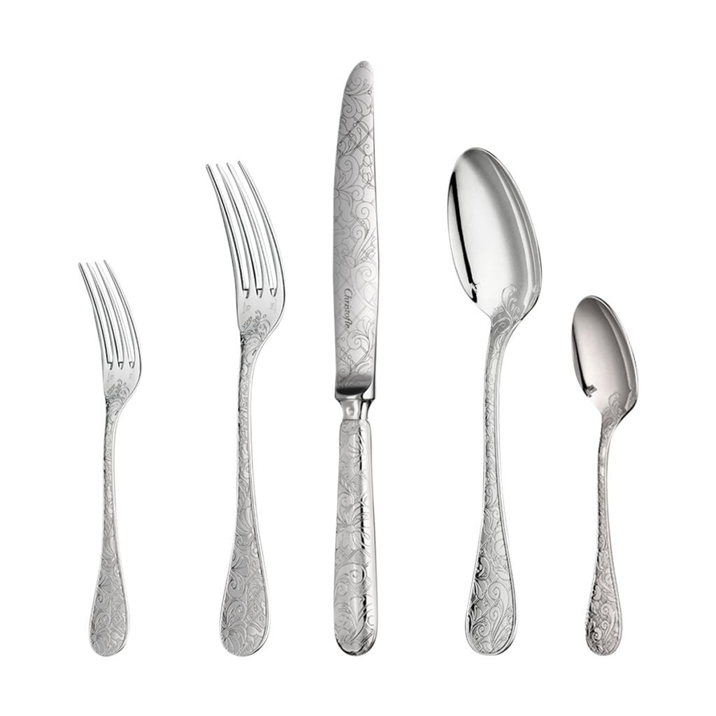 Christofle Jardin d'Eden Sterling Silver Five Piece Place Setting