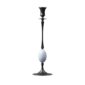 E.R. Butler Biedermeier Oxidized Bronze Candlestick no. 211 with Nightingale Egg