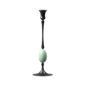 E.R. Butler Biedermeier Oxidized Bronze Candlestick no. 207 with Thrush Egg