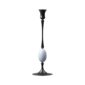 E.R. Butler Biedermeier Oxidized Bronze Candlestick no. 207 with Nightingale Egg