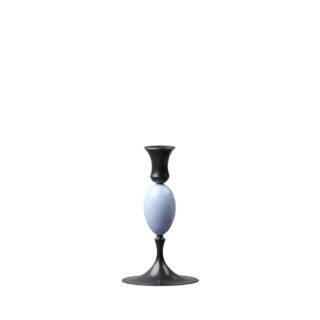 E.R. Butler Biedermeier Oxidized Bronze Candlestick no. 203 with Ibis Egg