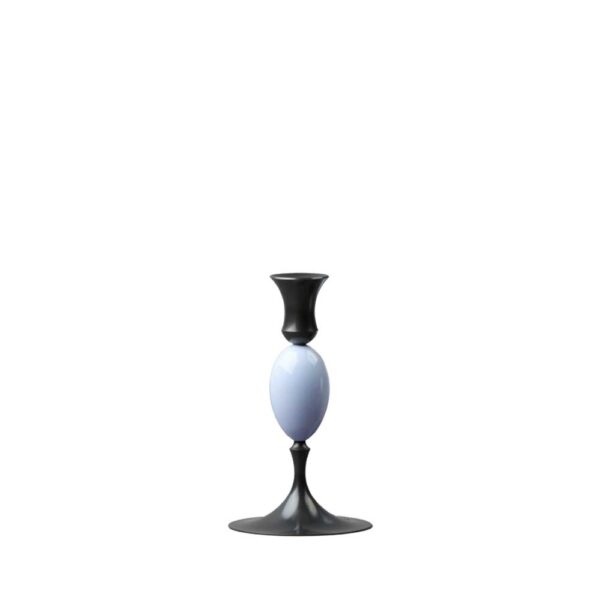 E.R. Butler Biedermeier Oxidized Bronze Candlestick no. 203 with Ibis Egg E.R. Butler Biedermeier Oxidized Bronze Candlestick no. 203 with Ibis Egg