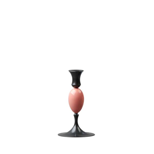E.R. Butler Biedermeier Oxidized Bronze Candlestick no. 203 with Wren Egg