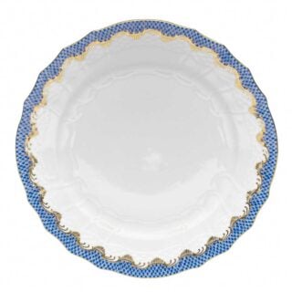 Herend Fish Scale Blue Service Plate