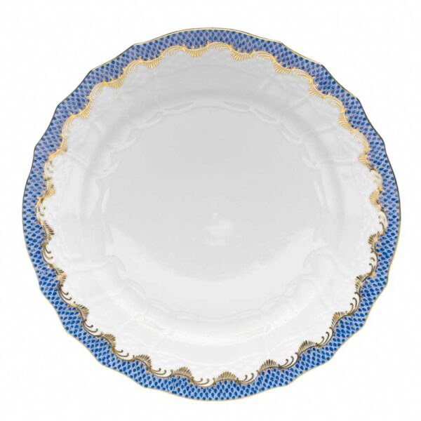 Herend Fish Scale Blue Service Plate Herend Fish Scale Blue Service Plate