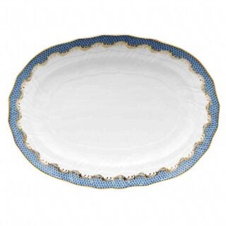 Herend Fish Scale Blue Platter