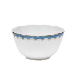 Herend Fish Scale Blue Round Bowl