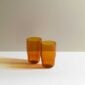 R+D.Lab Helg Bevanda Amber – Set of 2 hand-blown borosilicate glass, dishwasher safe