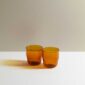 R+D.Lab Helg Tumbler Amber – Set of 2 hand-blown borosilicate glass, dishwasher safe