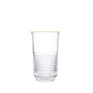 Saint-Louis Cadence Gold Rim Highball