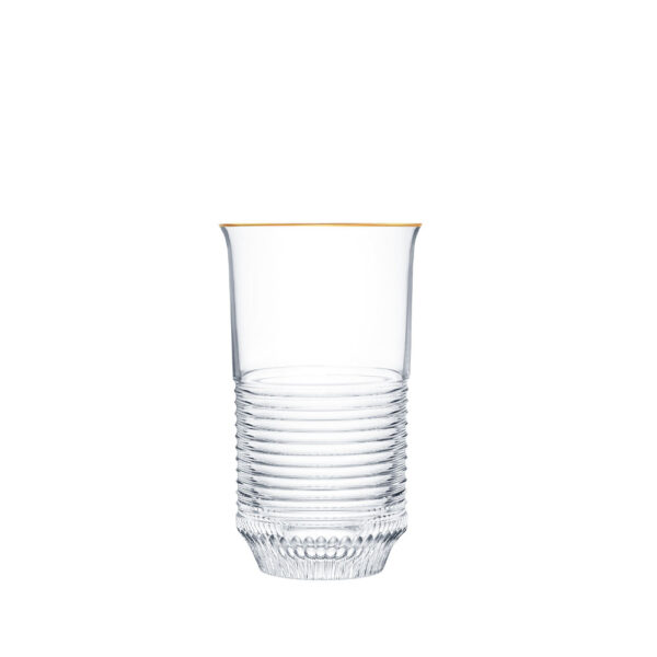 Saint-Louis Cadence Gold Rim Highball