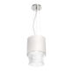 Saint-Louis Cadence Large Pendant Light with Paper Lampshade Chrome-Plated