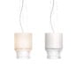 Saint-Louis Cadence Large Pendant Light with Paper Lampshade, mouth-blown, mouth-turned crystal lighting