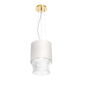 Saint-Louis Cadence Large Pendant Light with Paper Lampshade Golden