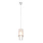 Saint-Louis Cadence Small Pendant Light with Crystal Lampshade Chrome-Plated, mouth-blown, mouth-turned crystal lighting