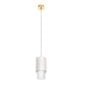Saint-Louis Cadence Small Pendant Light with Paper Lampshade Golden