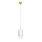 Saint-Louis Cadence Small Pendant Light with Paper Lampshade Chrome-Plated